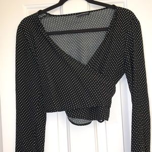 Brandy Melville wrap around/tie top